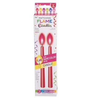 VELAS CONICAS 8 PULGADAS 2 PC ROJAS