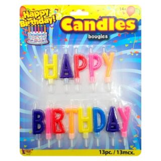 VELAS PARA PASTEL DE CUMPLEAÑOS 13 PC