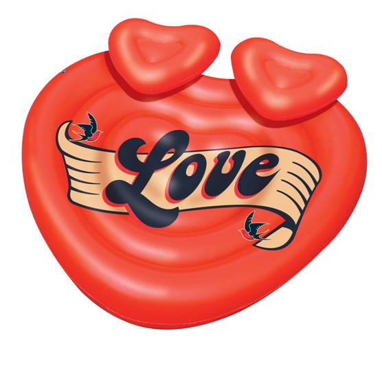 SALVAVIDAS GIGANTE EN FORMA DE CORAZON SWIMLINE