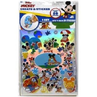 STIKERS 3D DE MICKIE MOUSE 80 PC