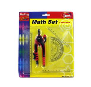 JUEGO DE GEOMETRIA 5 PC MATH SET