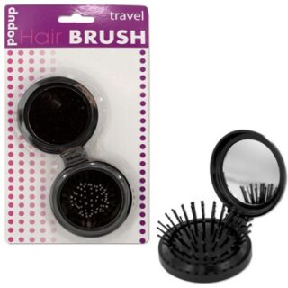 CEPILLO CON ESPEJO COMPACTO PARA VIAJE