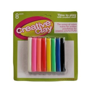 PLASTICINA 8 PC CREATIVE CLAY