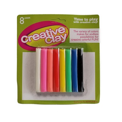 PLASTICINA 8 PC CREATIVE CLAY