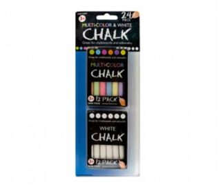 SET DE YESO MULTICOLOR Y BLANCO 24 PC