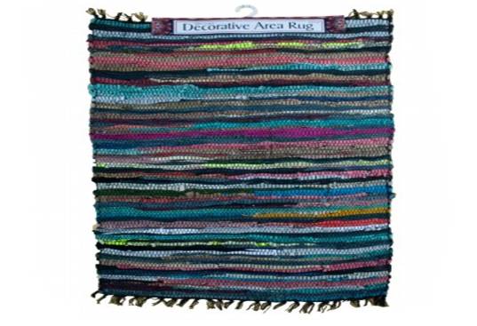 TAPETE DECORATIVA 24 X 26 PLG MULTICOLOR