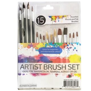 JUEGO DE PINCELES 15 PC