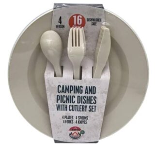 SET DE PLATOS DESECHABLES 16 PC