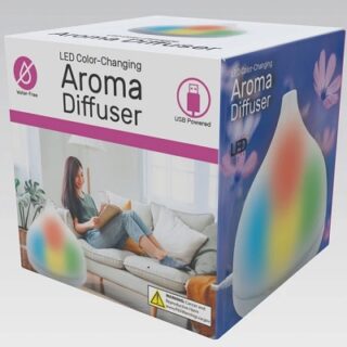 DIFUSOR DE AROMAS LED QUE CAMBIA DE COLOR