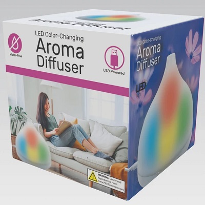 DIFUSOR DE AROMAS LED QUE CAMBIA DE COLOR