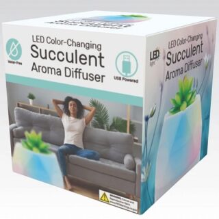 DIFUSOR DE AROMA A SUCULENTAS CON LED