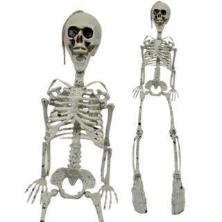 DECORACIONES DE ESQUELETO DE PLASTICO 90 CM