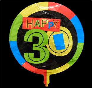 GLOBO METALICO HAPPY 30
