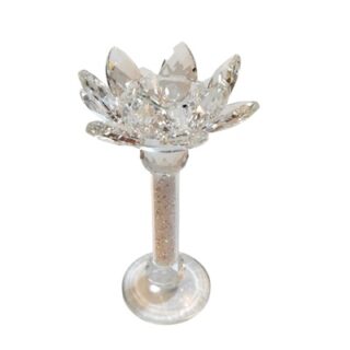 CANDELERO DE VIDRIO 18 CM
