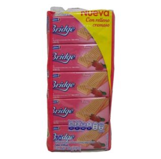 PAQUETE DE GALLETAS BRIDGE FRESA 10PC