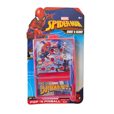 JUEGO DE PINBALL DE SPIDER MAN 14 X 10 CM