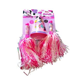 SET DE POMPONES DE MINNIE MOUSE 3 PC