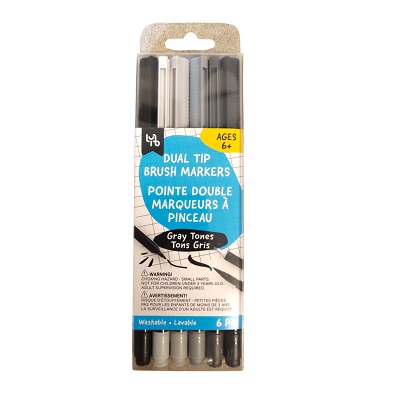 SET DE MARCADORES DELGADOS 6 PC