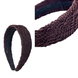 DIADEMA DE TELA COLOR CAFE REVLON 14 CM