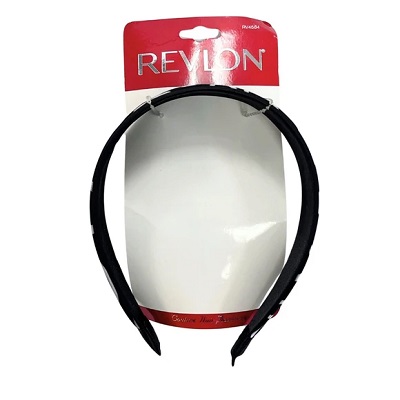 DIADEMA DE TELA COLOR NEGRO REVLON 15 CM