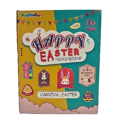 LETREROS CON DISEÑO DE PASCUA 12 PC