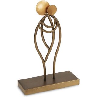 PAREJA DECORATIVA METALICA 30 CM ALTURA