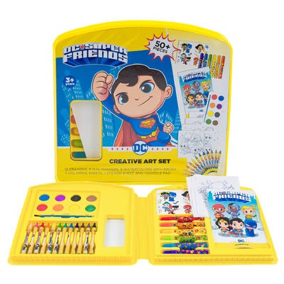 SET DE ARTE CREATIVO DC SUPER FRIENOS 50 PC