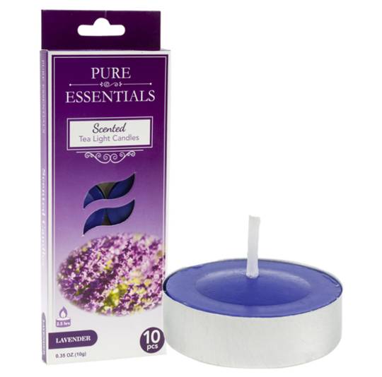 SET DE VELAS AROMATICAS 10 PC LAVANDER