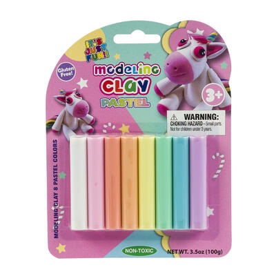 PLASTICINA 8 PC DE COLORES