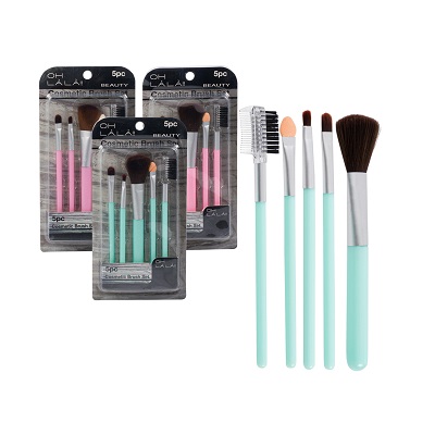 SET BROCHAS COSMETICAS 5 PC