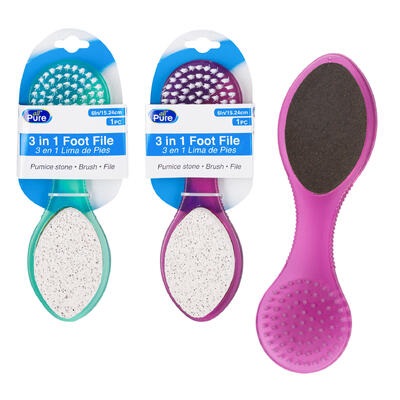 LIMA PARA PIES CON CEPILLO 16 CM