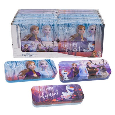 CAJA DE METAL PARA CRAYONES FROZEN