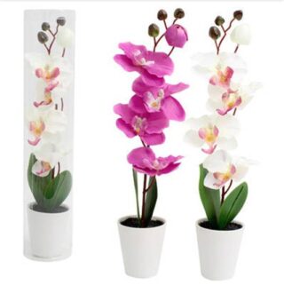 MACETA DECORATIVA CON TUBO PLASTICO