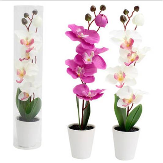 MACETA DECORATIVA CON TUBO PLASTICO