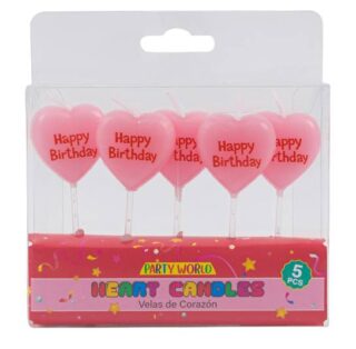 SET DE CANDELAS DE CUMPLEAÑOS 5 PC