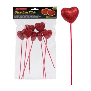CORAZONES DECORATIVOS DIA DE SAN VALENTIN 8 PC