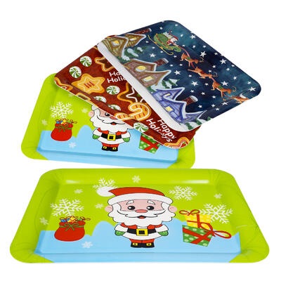 BANDEJA NAVIDEÑA 33X24 CM