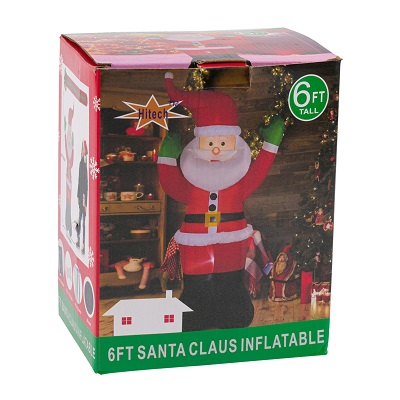 SANTA DE PIE INFLABLE 6 PIES