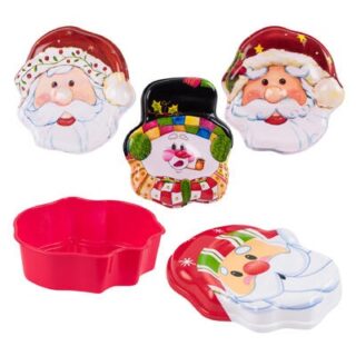 RECIPIENTE NAVIDEÑO 20 CM