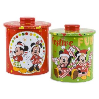 FRASCO DE METAL NAVIDEÑO 15 X 12 CM