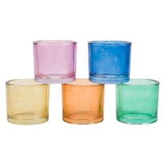 VASO DE VIDRIO PARA CANDELA 8 CM