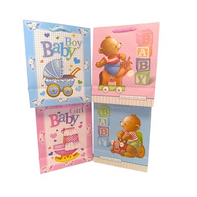 BOLSA PARA BABY SHOWER 22.5X18.5 CM-NIÑA