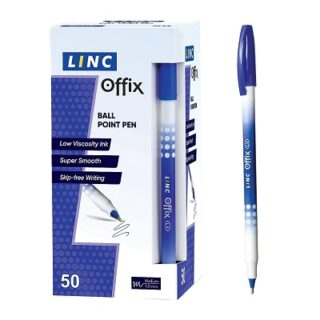 CAJA DE LAPICEROS LINC OFFIX 50 PC TINTA AZUL