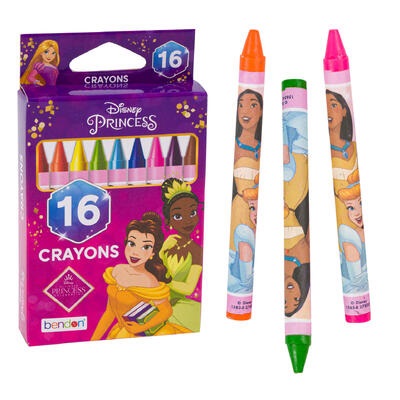 CRAYONES DE CERA PRINCESA 16 PC