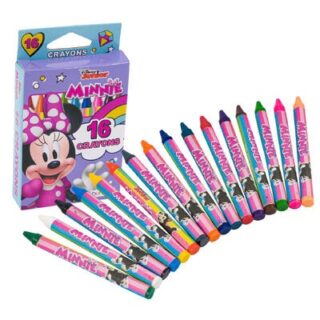 CRAYONES DE CERA 16 PC MINNIE