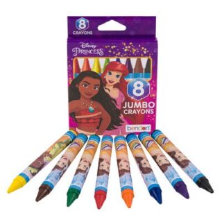 CRAYONES DE CERA 8 PC DISNEY PRINCESS