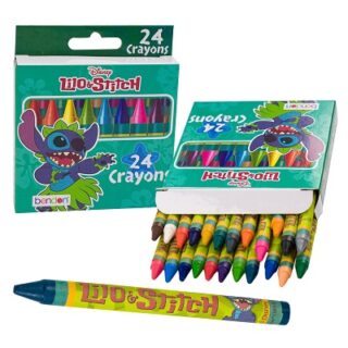 CRAYONES DE CERA STITCH 24 COLORES