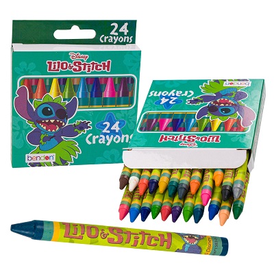 CRAYONES DE CERA STITCH 24 COLORES