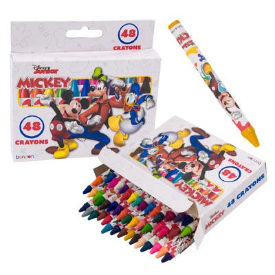 CRAYONES DE CERA 48 PC MICKEY