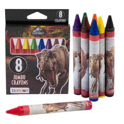 CRAYONES DE CERA JURASSIC WORLD 8 PC